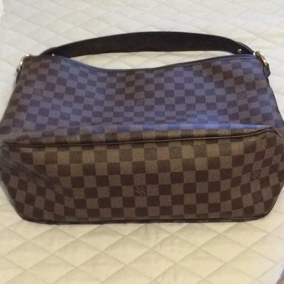 Authentic Louis Vuitton Delightful MM Damier Ebene With Matching Wallet - Picture 7 of 16